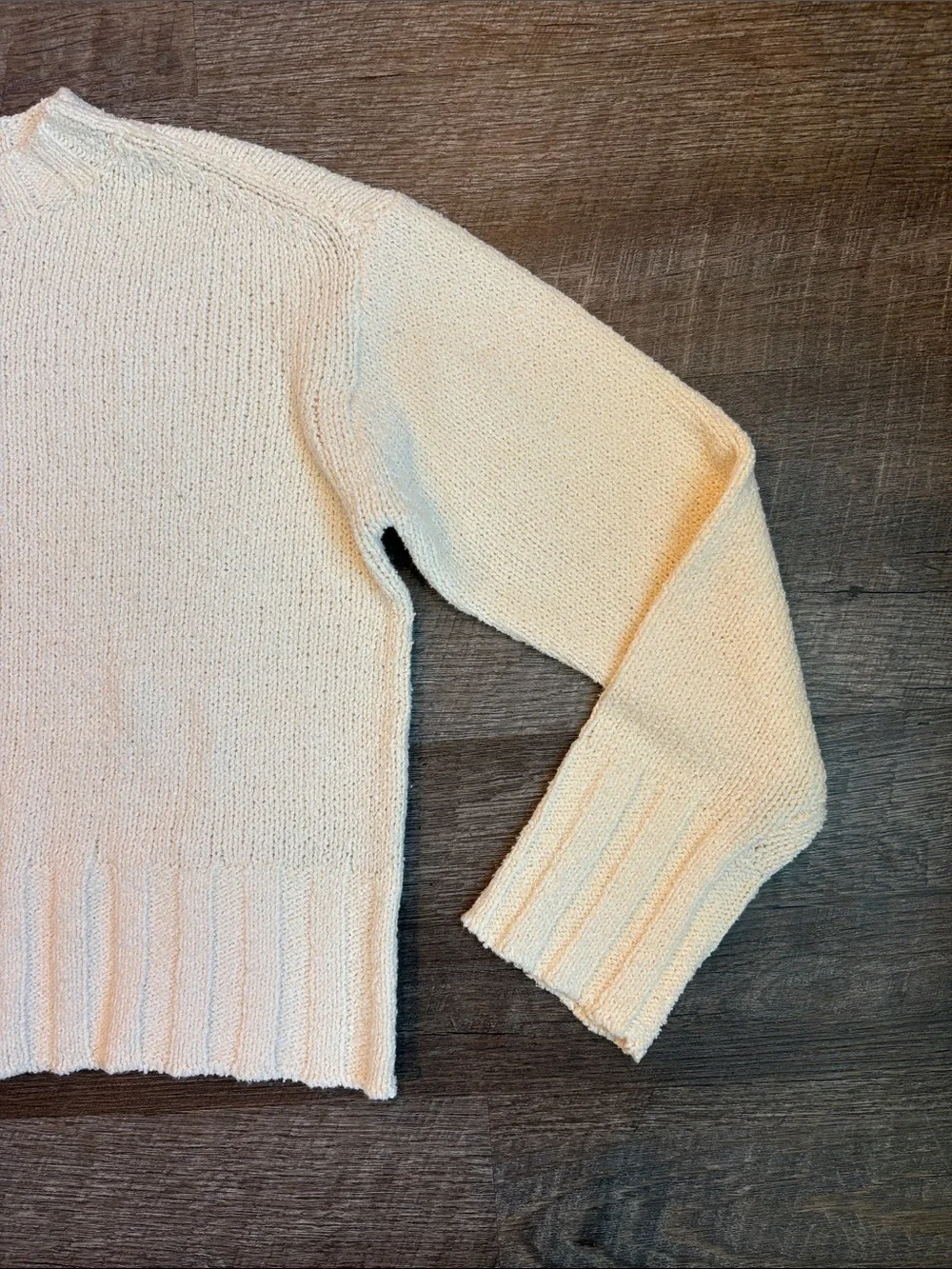 J. Crew Relaxed Crewneck Sweater Women’s S Antique White Textured NWT